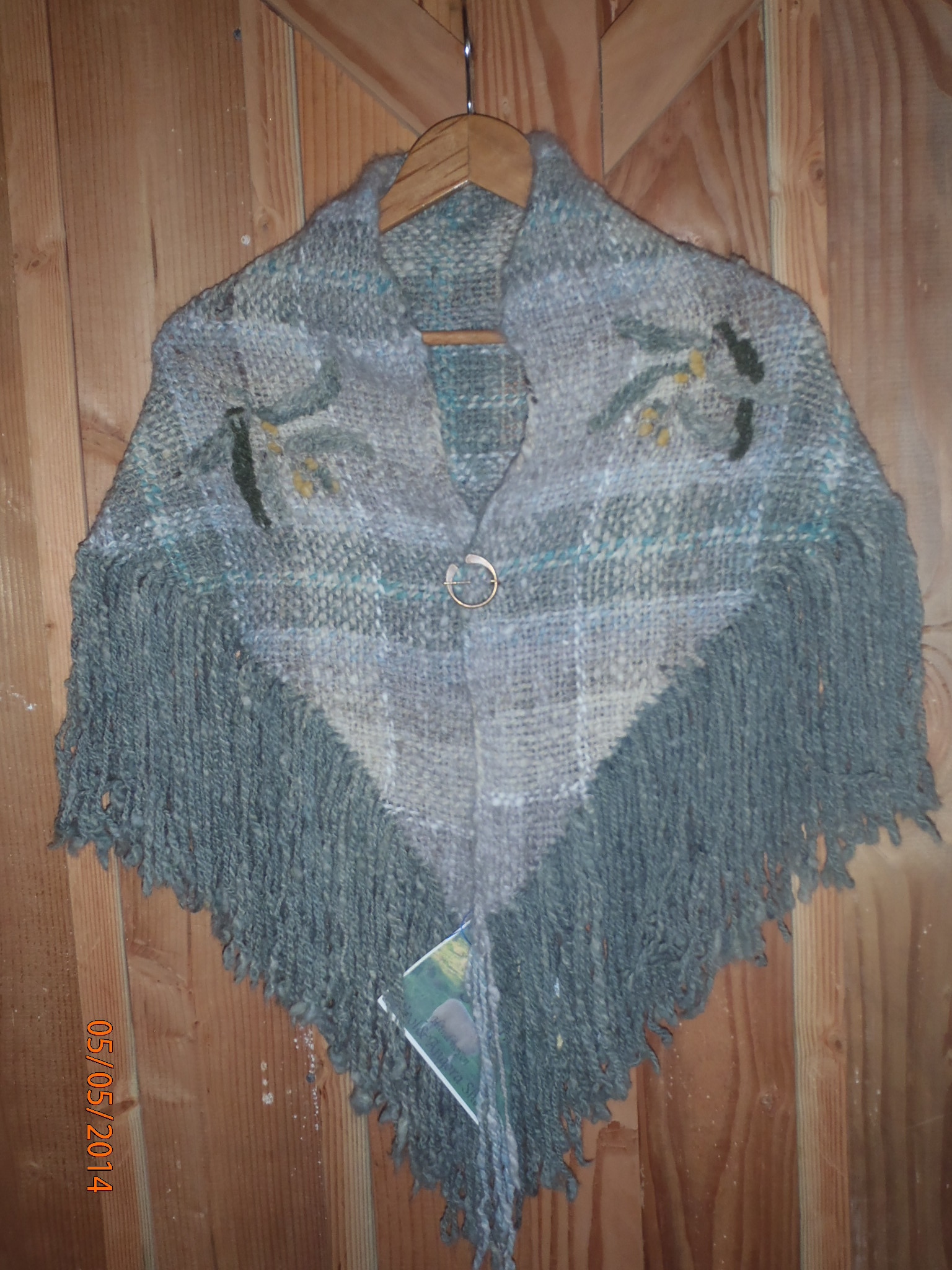Photo of the Koa shawl.